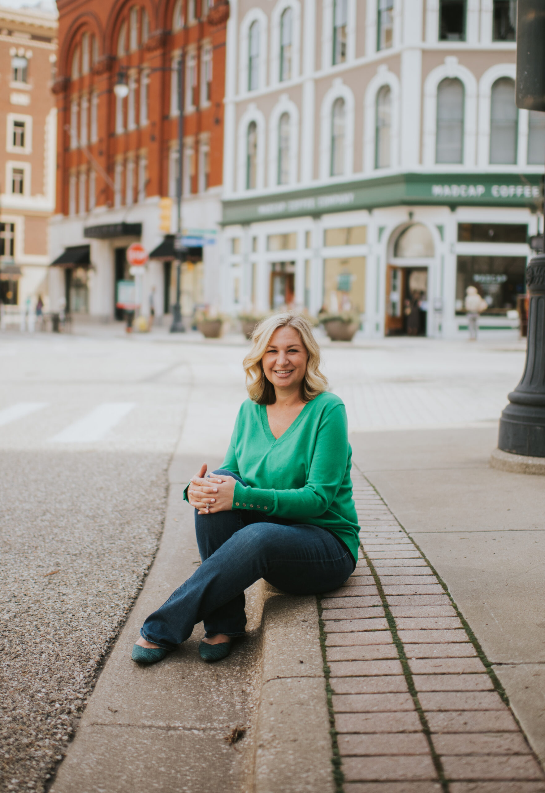 Amber Anderson in her office